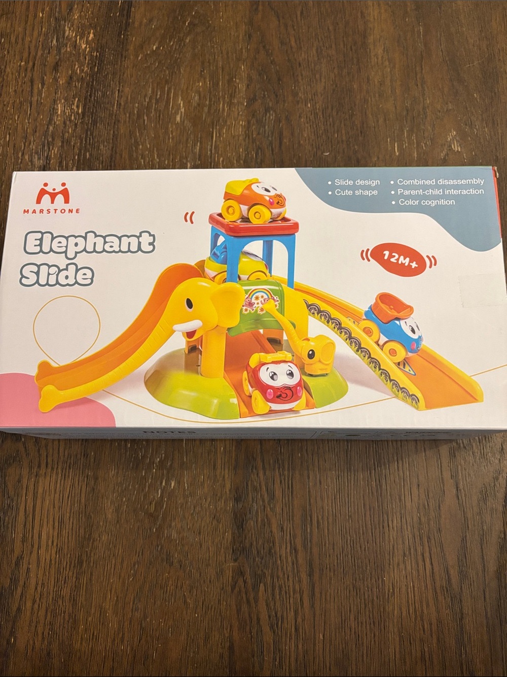 NWOT Elephant Slide Kids Toy - Yellow Playset